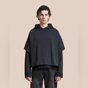 Brand New Double Layer Hoodie by FOUND (Black)